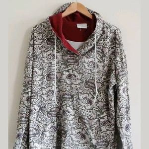 Vintage Womens Van Heusen Hoodie Size L Burgandy